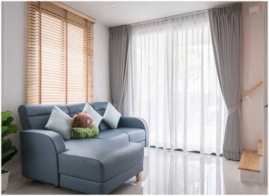 Thiet ke rem ket hop them bo rem sao go o cua so giup lay anh sang thuan tien