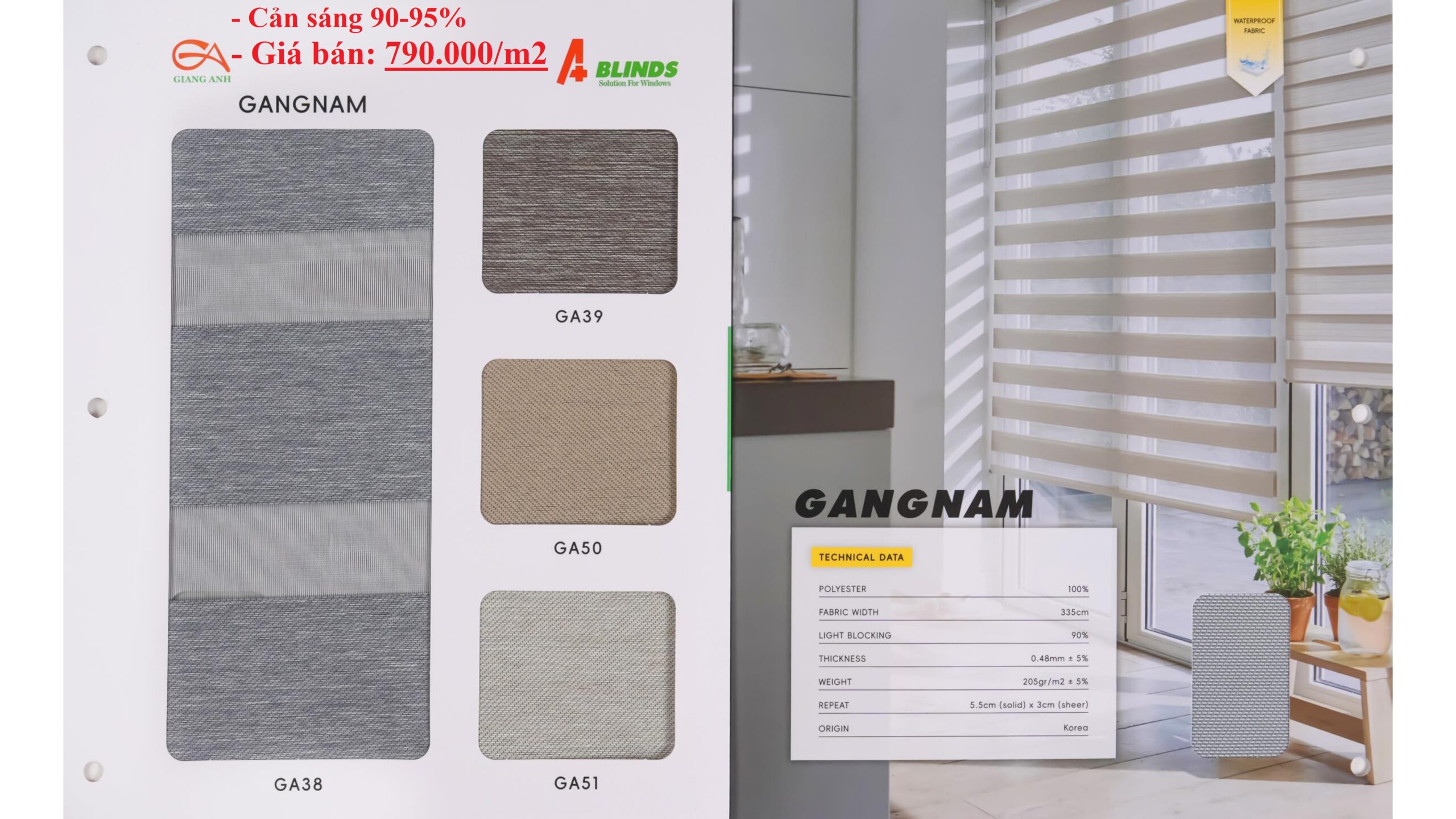 C23-GANGNAM-790 Rem cau vong Han Quoc Ablinds Ma GANGNAM GA