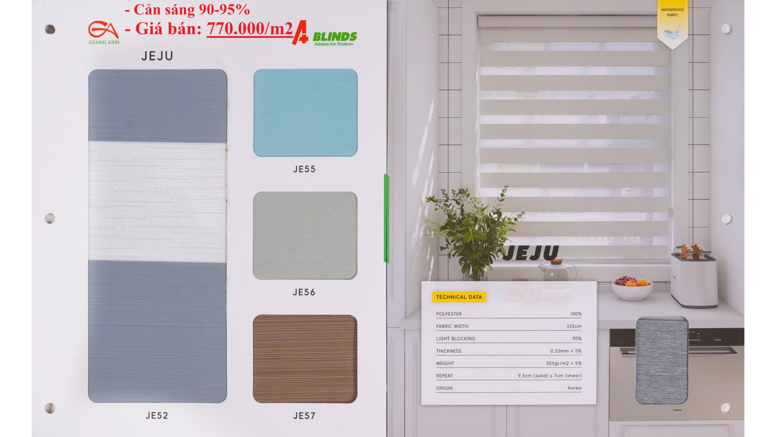 C23-JEJU-770 Rem cau vong Han Quoc Ablinds Ma JEJU JE
